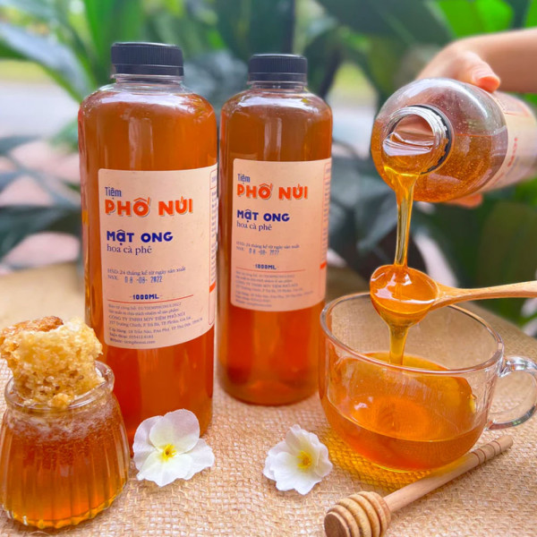 Mật ong hoa cà phê Tiệm Phố Núi - front