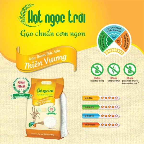 Gạo thơm đặc sản Thiên Vương - front