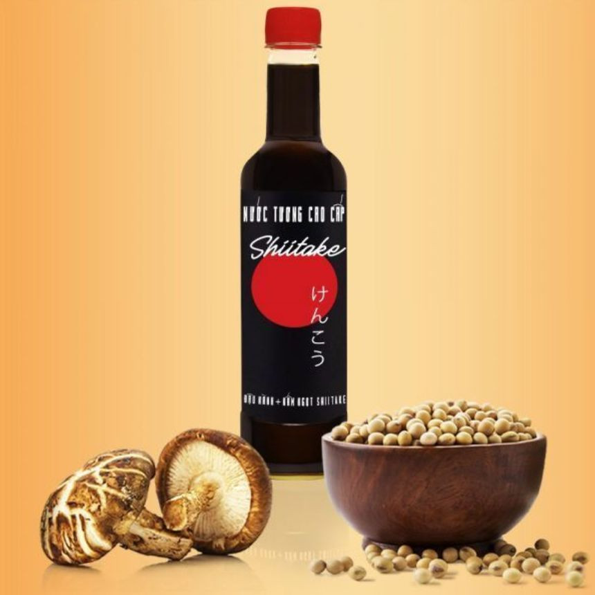 Nước Tương Shiitake - Làng Chài Xưa (Chai nhựa 525ml/chai) - 2 - image