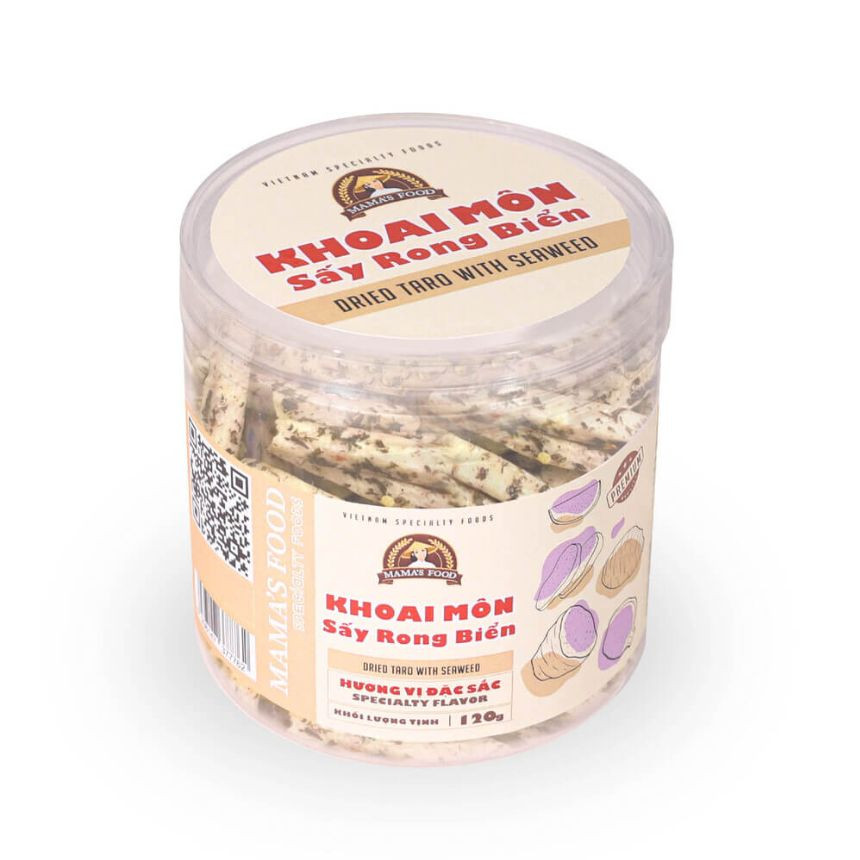 Khoai Môn Sấy Rong Biển ( lon nhựa 120g ) - 0 - image