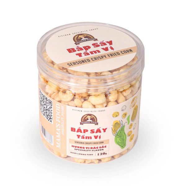 Bắp Sấy Tẩm Vị ( lon nhựa 130g ) - front