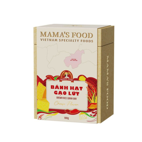 Bánh Hạt Gạo Lứt ( hộp giấy 100g ) - front