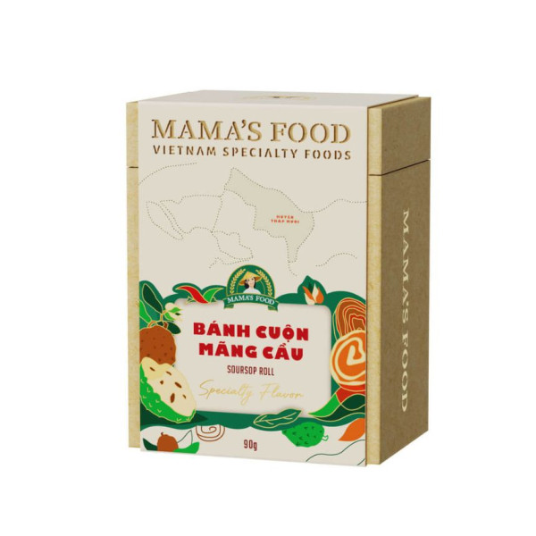 Bánh Cuộn Mãng Cầu ( hộp giấy 90g ) - front